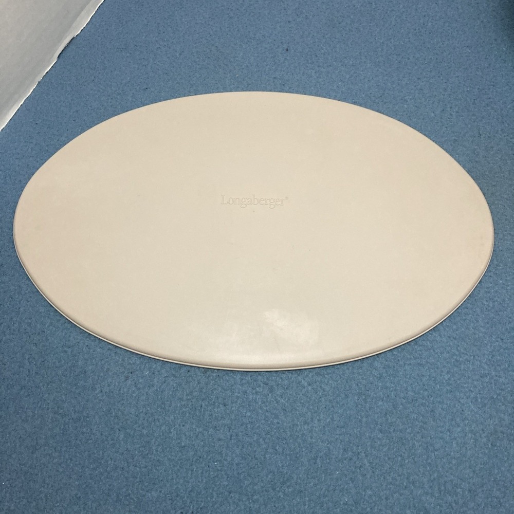 Longaberger Beige 13" Oval Hard Plastic Lid/Cover (40408) - Lid Only